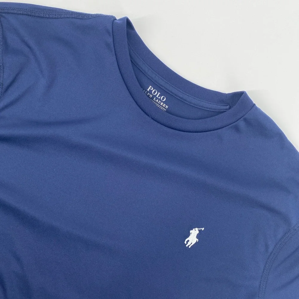 Polo Ralph Lauren Performance T Shirt Mens Medium Blue Sporty Active Athleisure